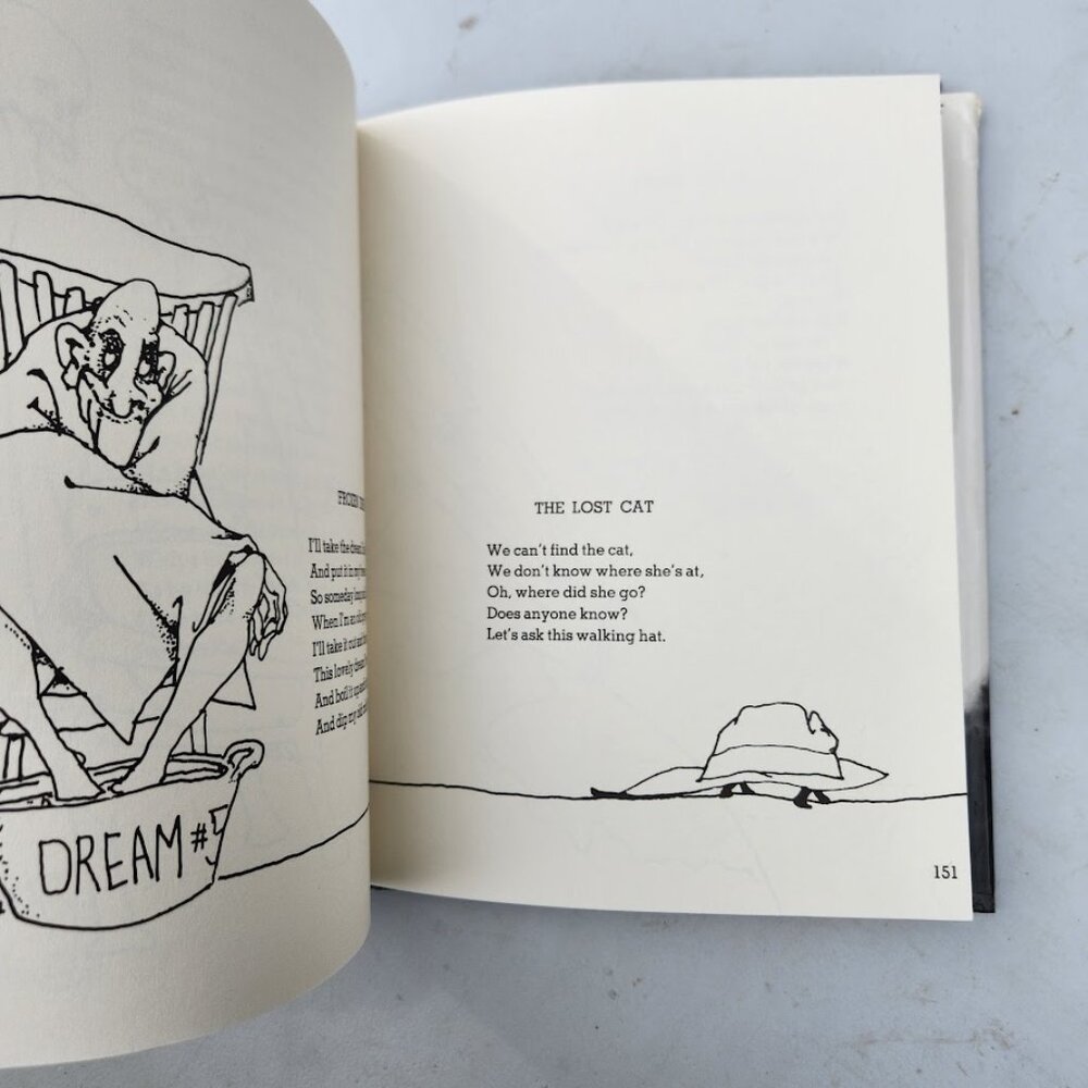 A Light in the Attic Shel Silverstien Poem Book Hardcover w/ Dust Cover Vintage - Picture 3 of 16